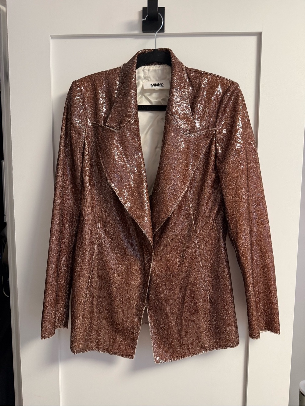 MM6 Maison Martin Margiela Bronze Sequin Blazer
